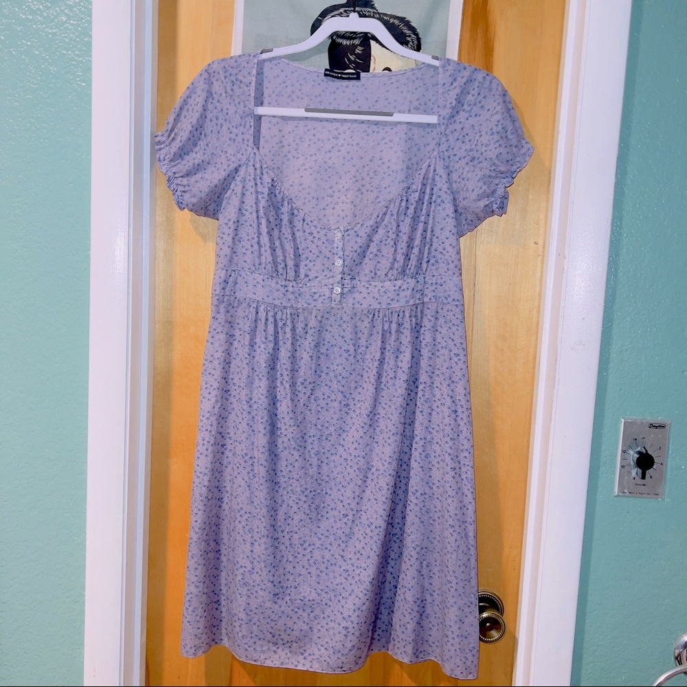 Lilac & Blue Floral Blair Cotton Dress